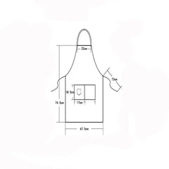 Solid Color Kitchen Apron