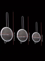 Fine Mesh Strainer Stainless Steel - Set of 3