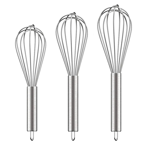 Stainless Steel Whisk - 3 Pack