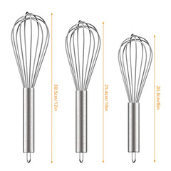 Stainless Steel Whisk - 3 Pack
