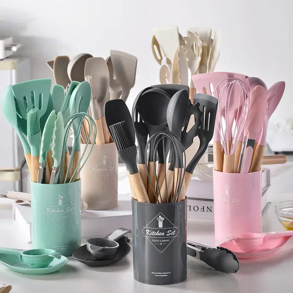 12PCS Food Grade Silicone Kitchen Set