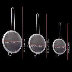 Fine Mesh Strainer Stainless Steel - Set of 3