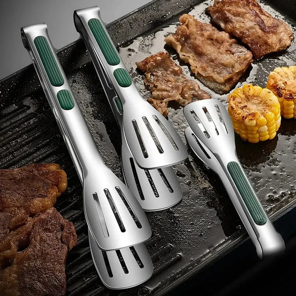Non Slip Stainless Steel Kitchen Tongs