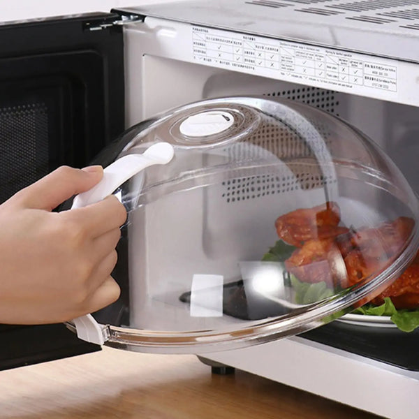 Microwave food splash proof cover