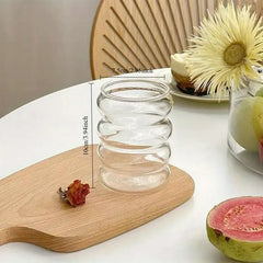 Glass Coffee Cups with Straw and Brush
