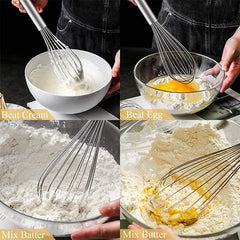 Stainless Steel Whisk - 3 Pack