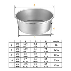 Round Aluminum Cake Pan