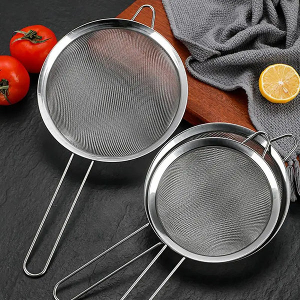 Fine Mesh Strainer Stainless Steel - Set of 3